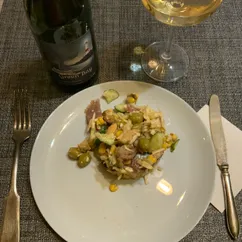 Салат из сельди и морепродуктов