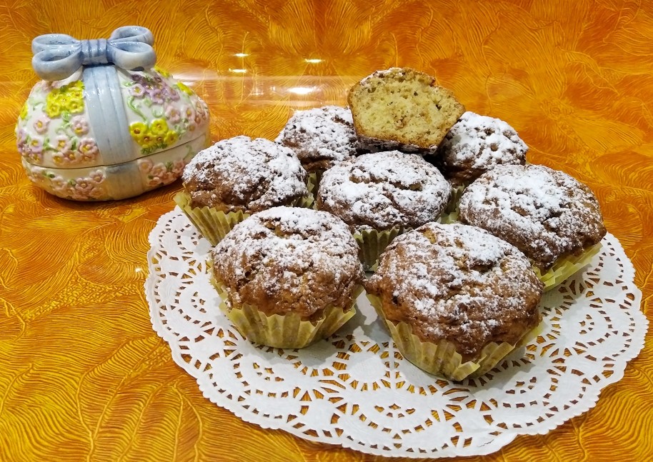 Кексы на яблочном пюре