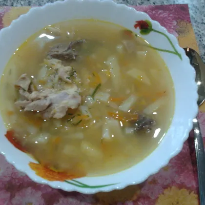 Гороховый суп с мясом птицы