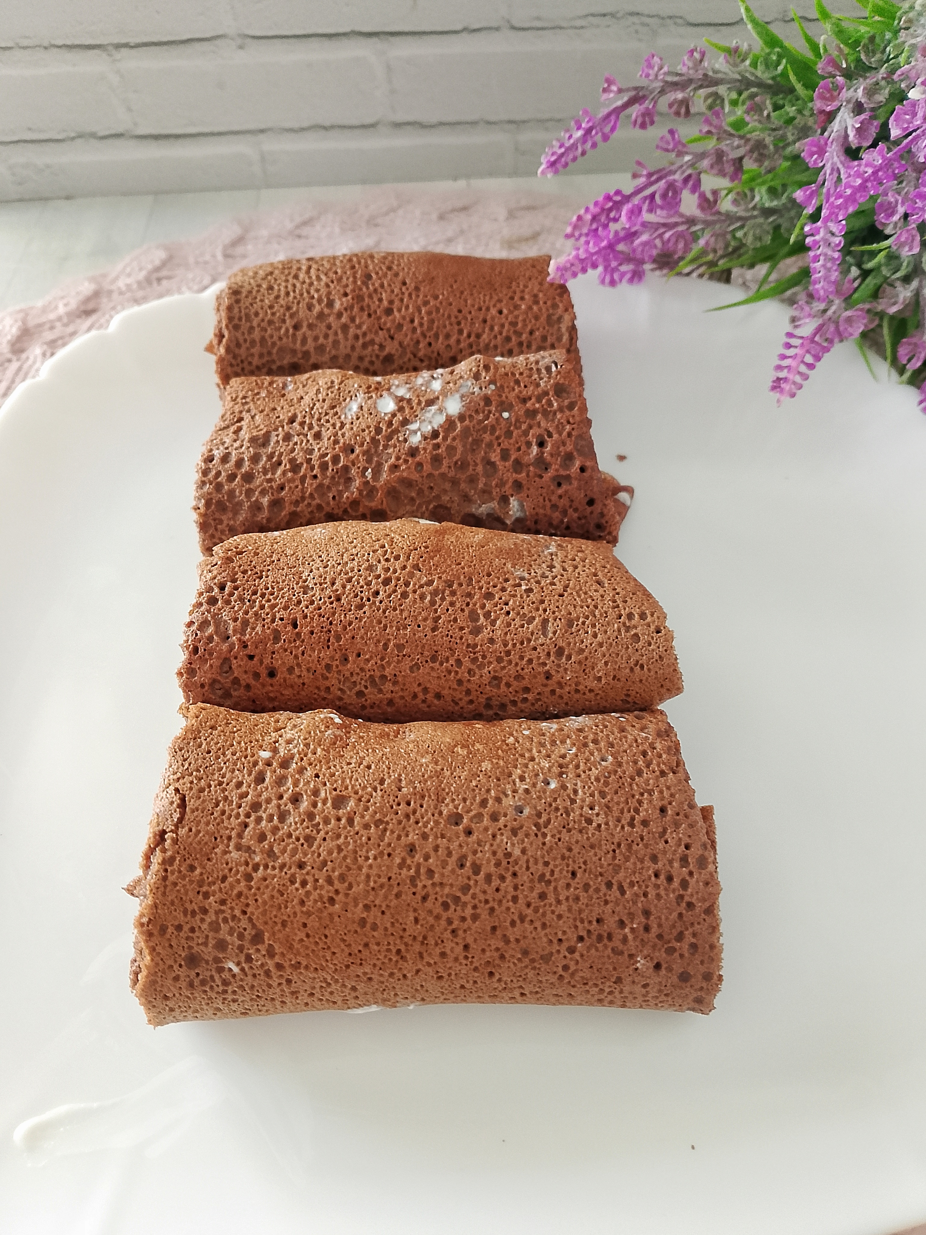 Шоколадные пп блинчики с начинкой