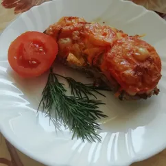 Отбивные из свинины с овощами в духовке