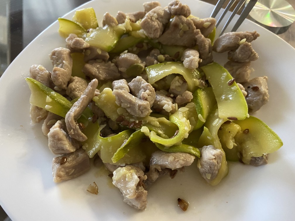 ПП паста из кабачка с индейкой