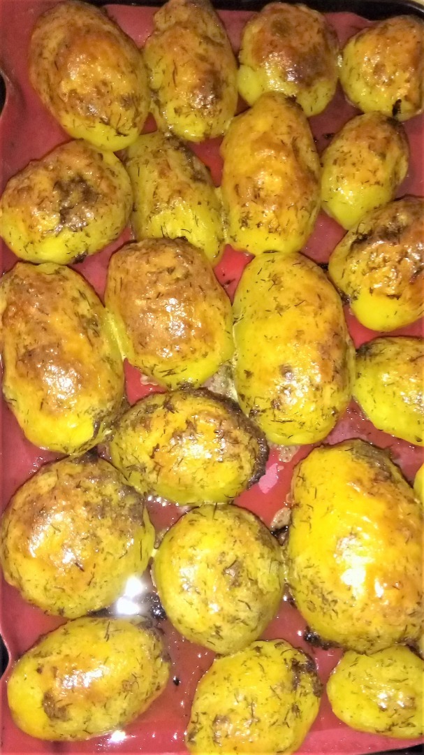 Запечённый картофель с грибами «По-старорусски»