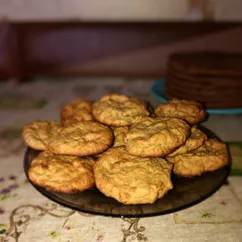 Печенье с хурмой и орехами