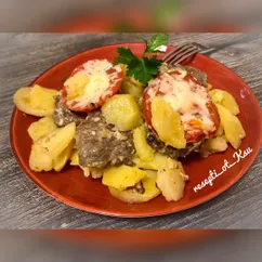 Картошка с мясом в мультиварке