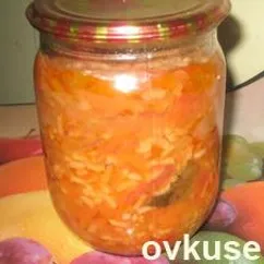 Салат с рисом и кабачком на зиму