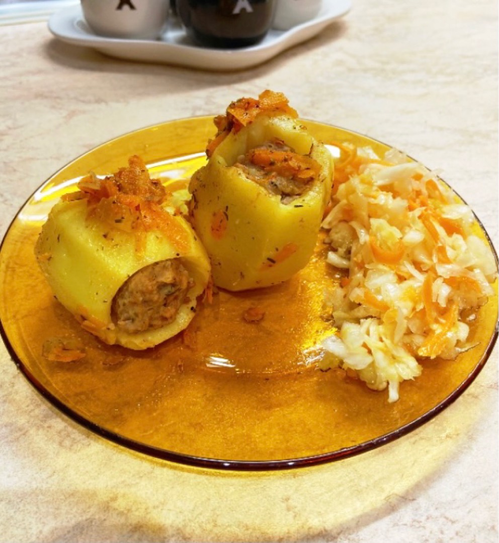 Фаршированный картофель в духовке: пошаговый рецепт