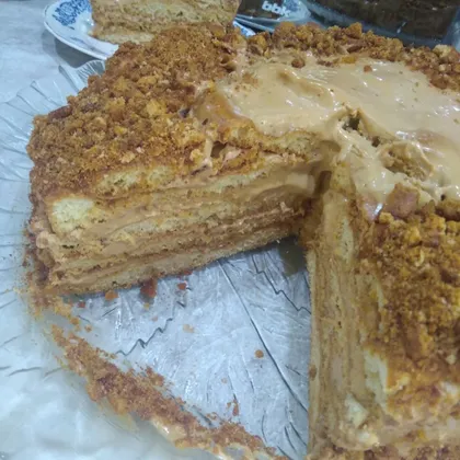 Торт Медовик с легким кремом