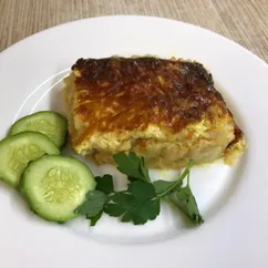 Запеканка рис с курицей и овощами