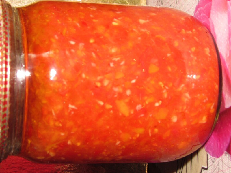 Аджика с яблоками #заготовки