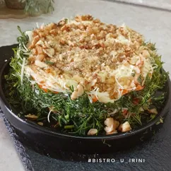 Салат "Медвежья шубка" с копчёной курицей