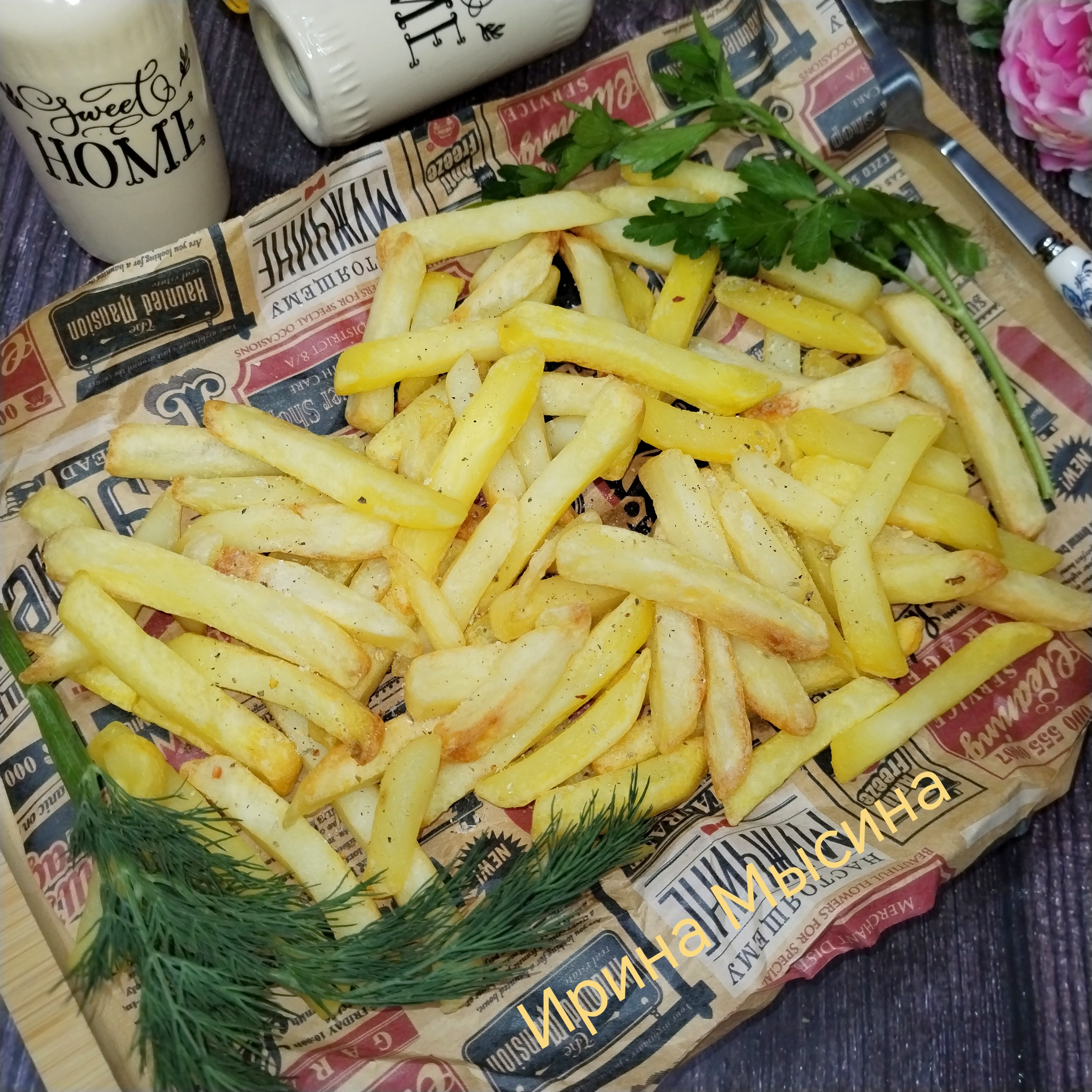 Картофель фри из замороженного картофеля 