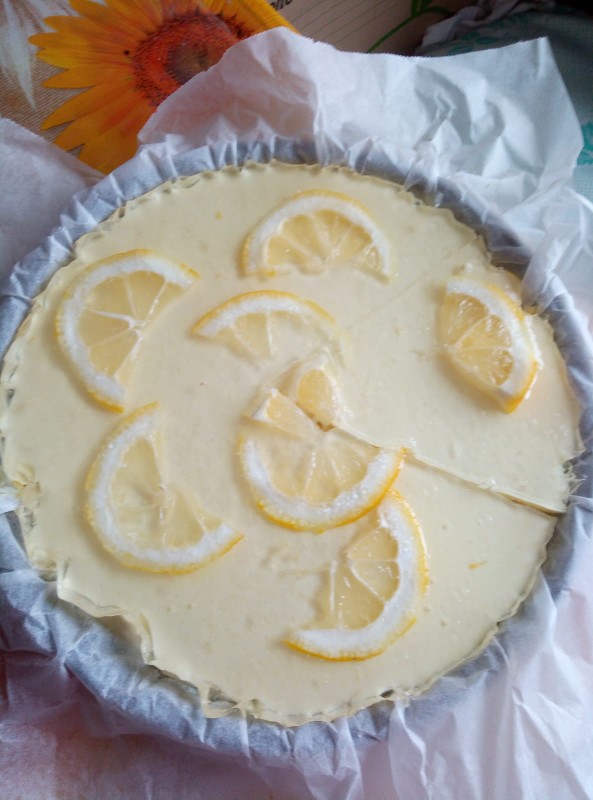 Лимонный торт-суфле 