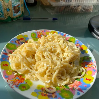 Макароны с яйцом