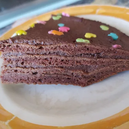 Шоколадный пп-торт на сковороде 🍩