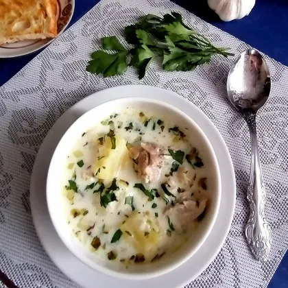 Осетинский куриный суп с молоком (Ирон лывзæ)