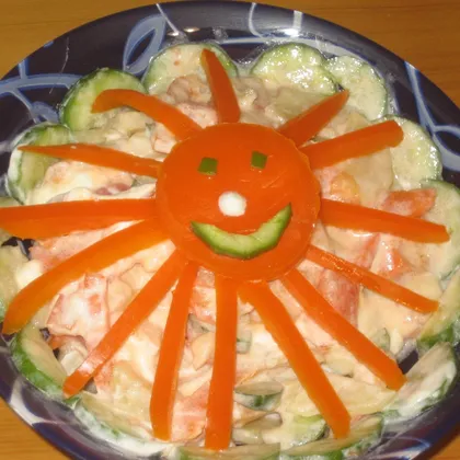 Вкусный салатик «Солнышко»