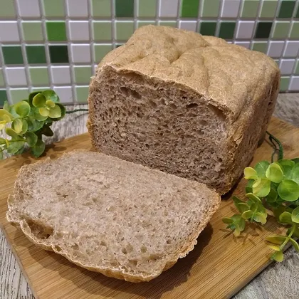 Хлеб с цельнозерновой и ржаной мукой в хлебопечке