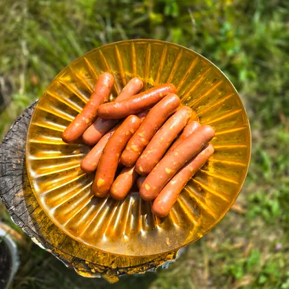 Сосиски на мангале