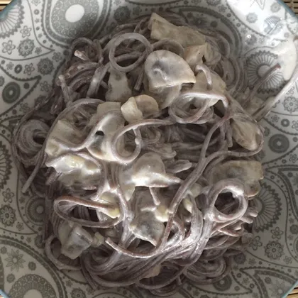 Сливочная паста с грибами
