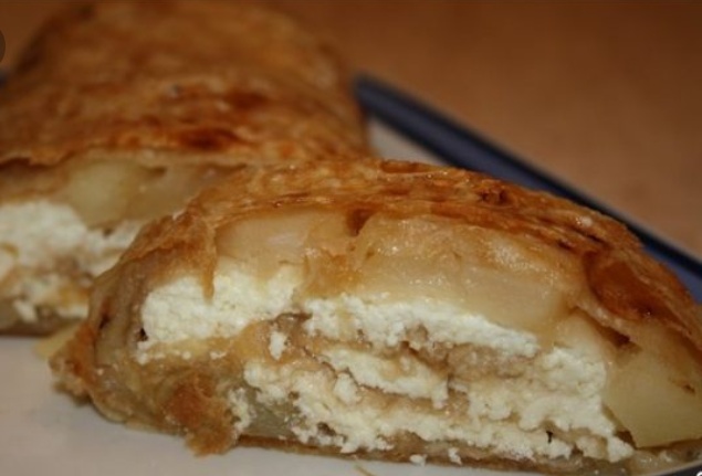 Лаваш с яблоками🍏и творогом 🌯