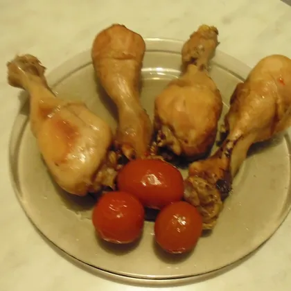 Сочные куриные ножки в горчично-соевом соусе