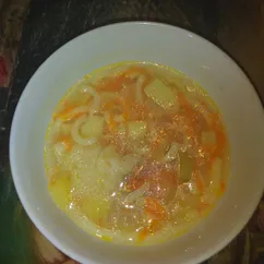 Суп картофельный с лапшой и с мясом