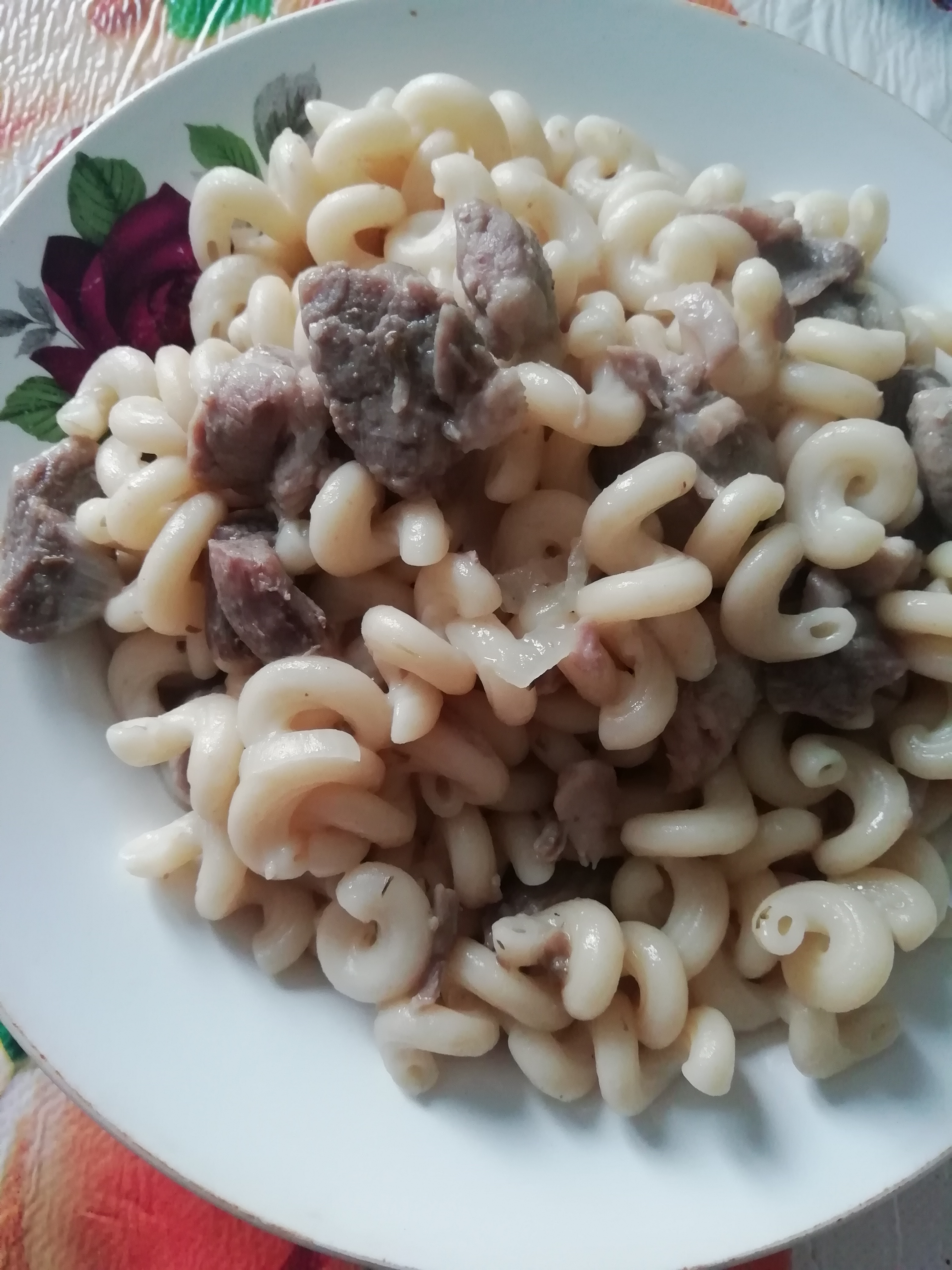 Макароны с мясом