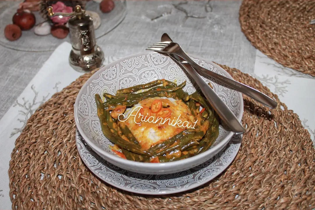 Карри из стручковой фасоли