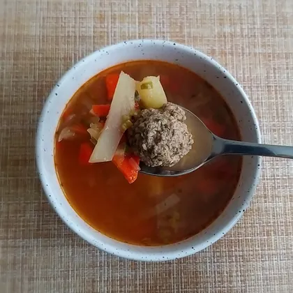 Суп с фрикадельками🥣🧆❤