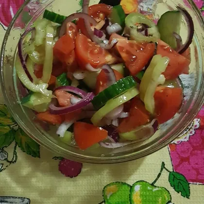 Салат овощной. 🥒🍅🌶