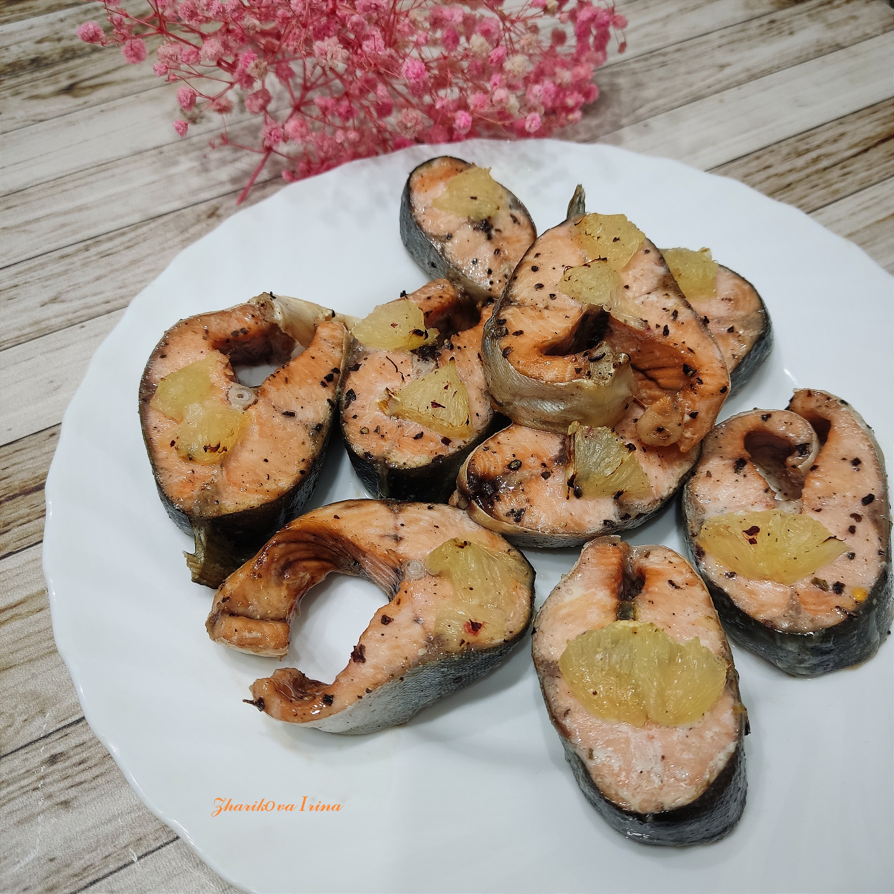 Лосось запечённый в духовке