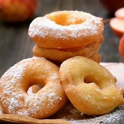 Яблочные колечки в кляре🍎