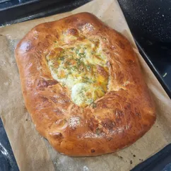 Пирог с картофельным пюре и сыром