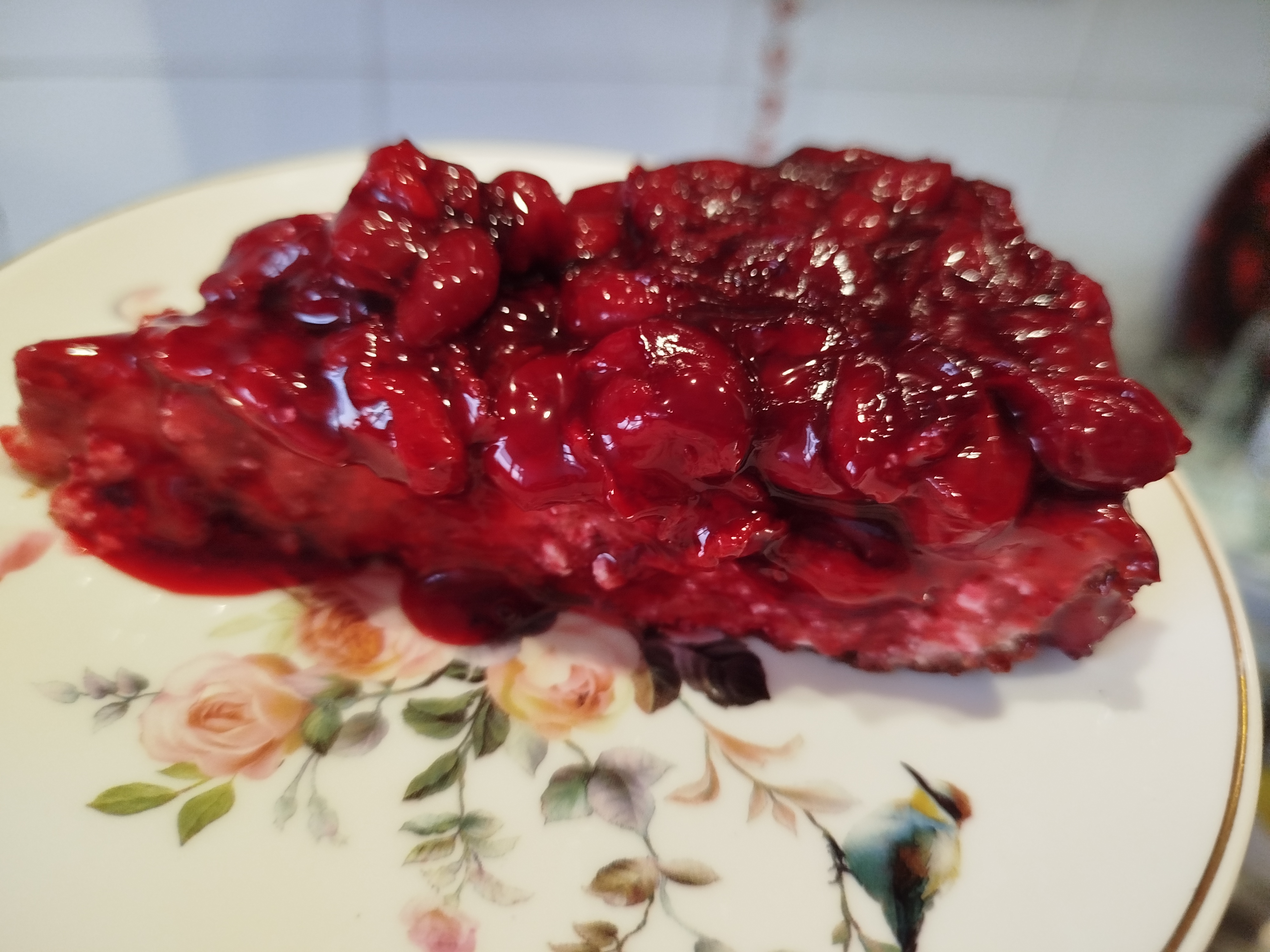 Запеканка творожная зебра с вишней