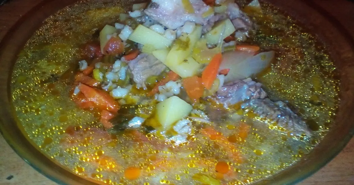 Суп с перловкой и говядиной - рецепт автора Виктория