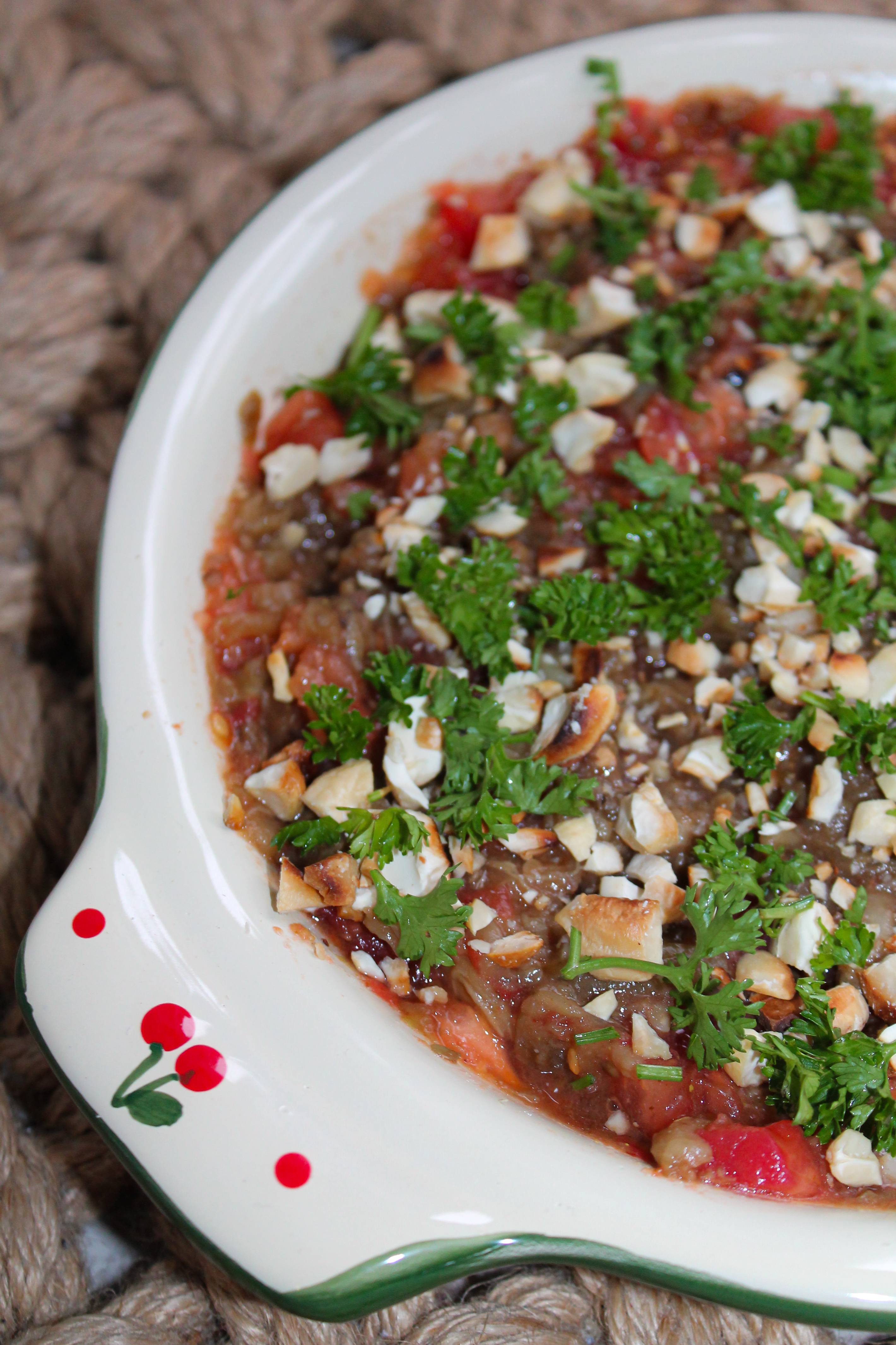 Закуска из запечённых баклажанов 