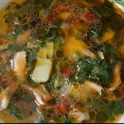 Весенний суп с молодой крапивой "Витаминка"