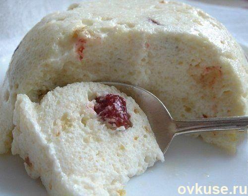 Творожно-яблочное суфле в микроволновке