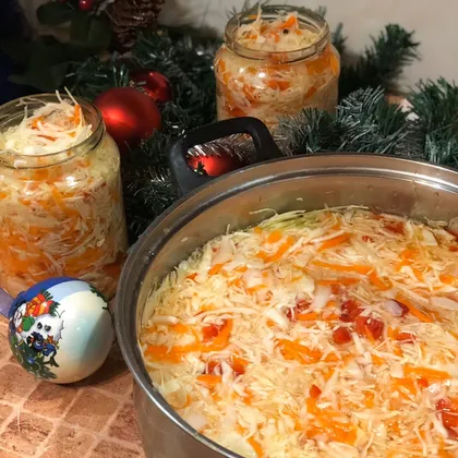 Быстрая маринованная капуста