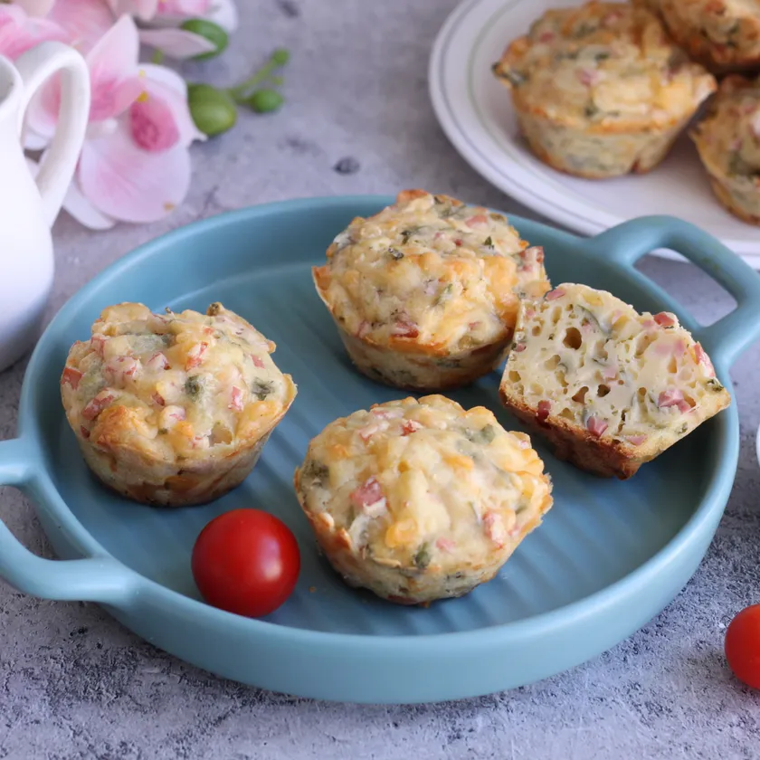 Закусочные кексы с сыром. Закусочные маффины.
