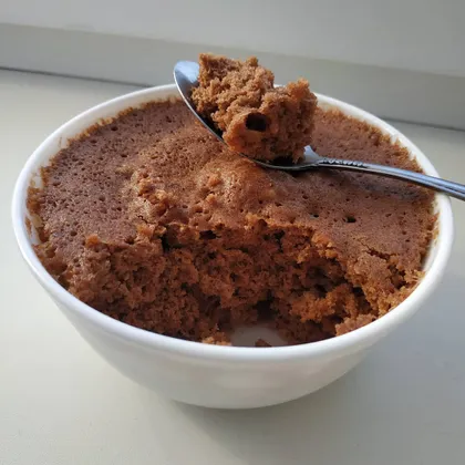 Шоколадный кекс в микроволновке за 5 минут 🍫