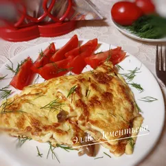 Омлет с грибами