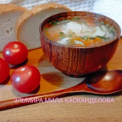 Рисовый куриный суп