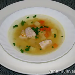 Суп с чечевицей и куриной грудкой