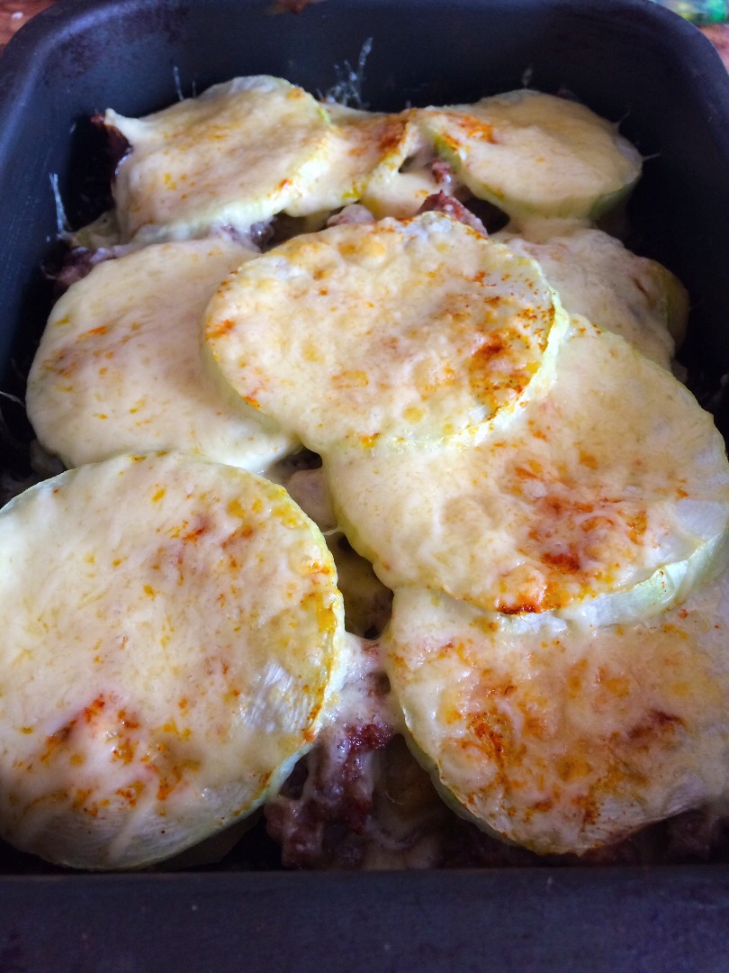 Кабачки с шампиньонами и картофелем — рецепт с фото пошагово