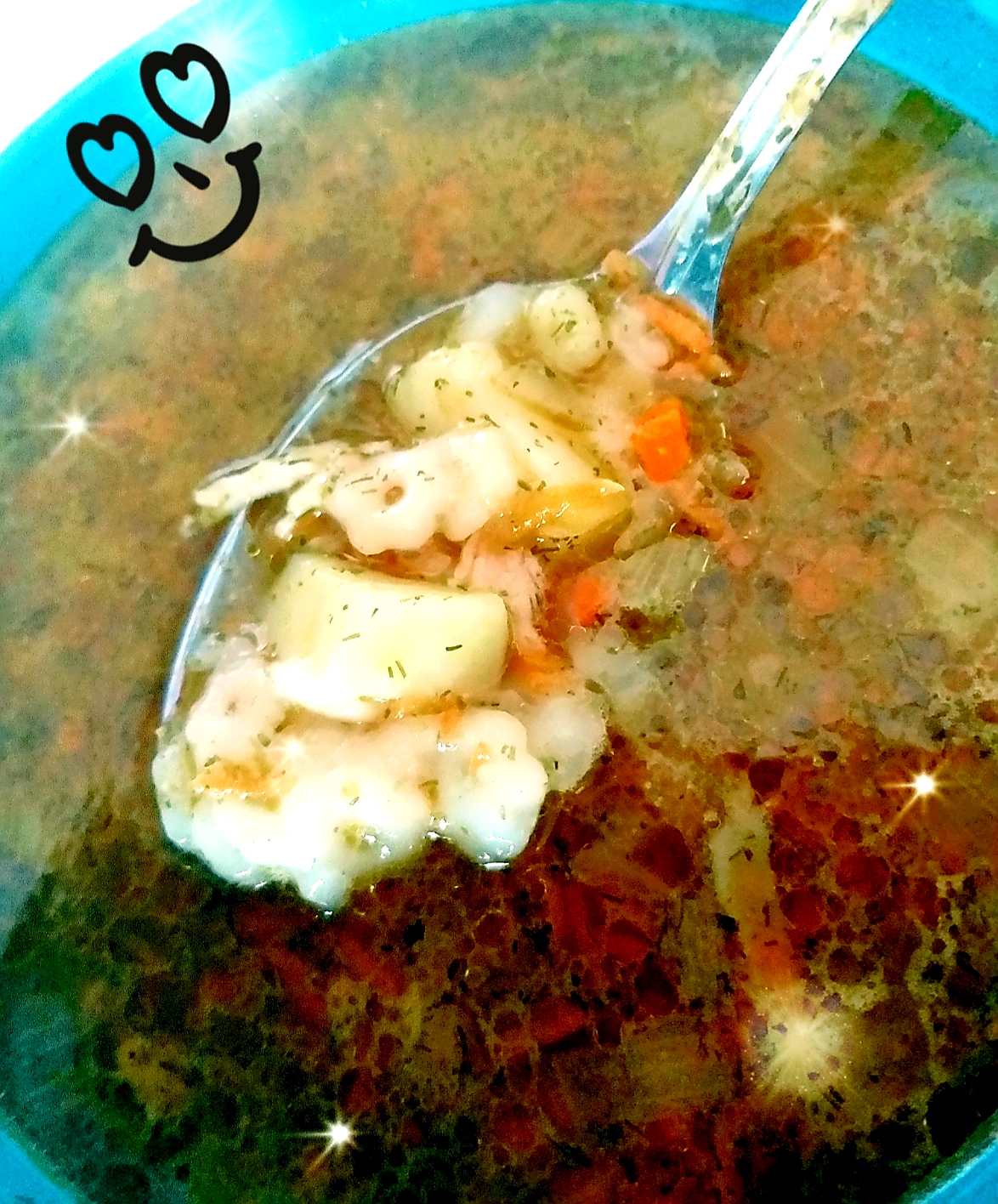 Удивительный рецепт: Куриный суп со «звездочками»