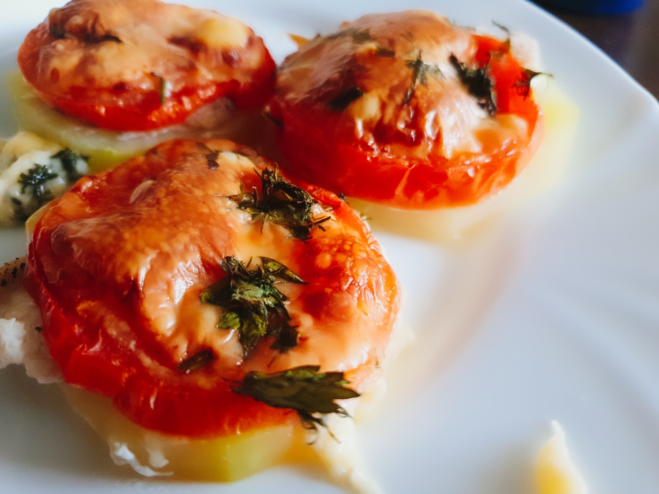 ПП ужин. Запечённый кабачок с курицей