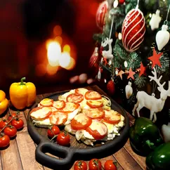 Мясо под "шубкой" на Рождество 🎄