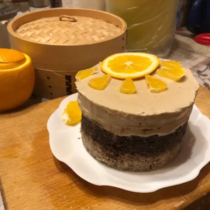 Сыроедческий торт с кэробом